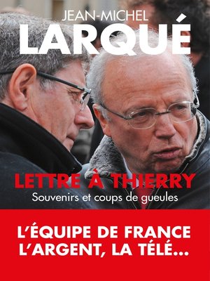 cover image of Lettre à Thierry